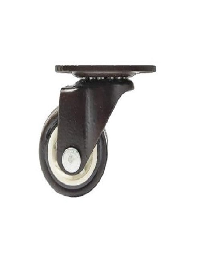 Implemental Imported Castor 2 Wheels with Lock & 2 Wheels Without Lock 185kg Load Capacity (1.5 inch) (1 Set of 4 pcs)(Black) - Image 4